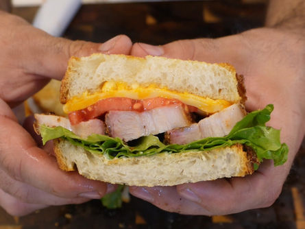 Pork Belly Sandwich on Sourdough