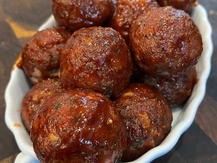 BBQ Stuffed Meatballs