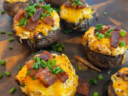 Jalapeño Popper Stuffed Mushrooms