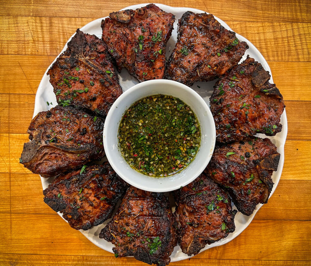 Grilled Lamb Loin Chops