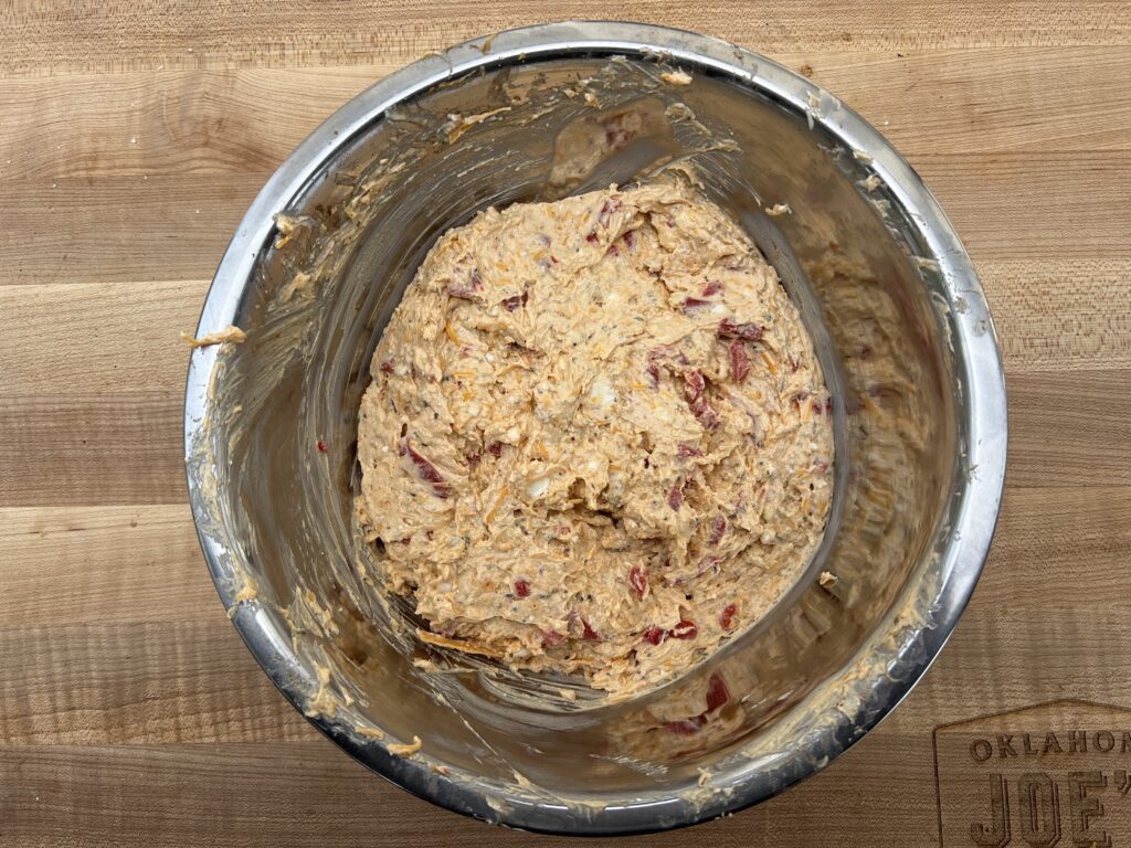 Smoked Piemento cheese dip mixed