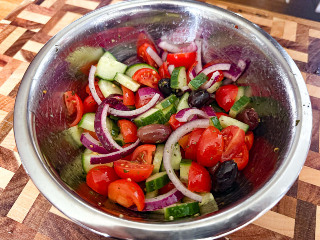 Greek side salad