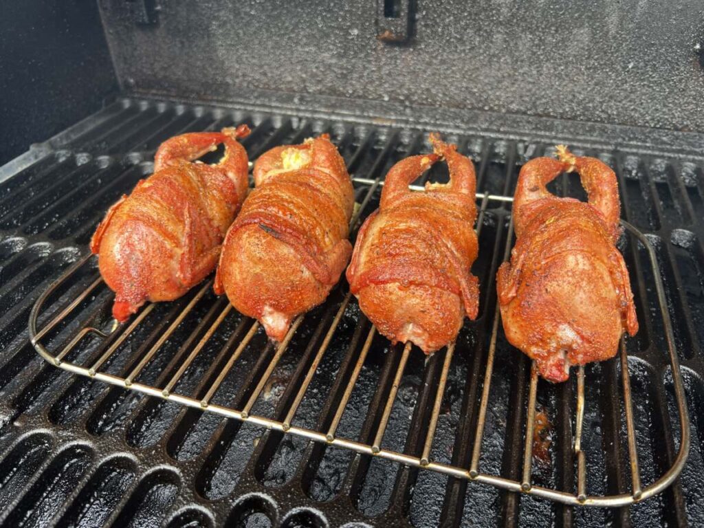 cooked smoked birds