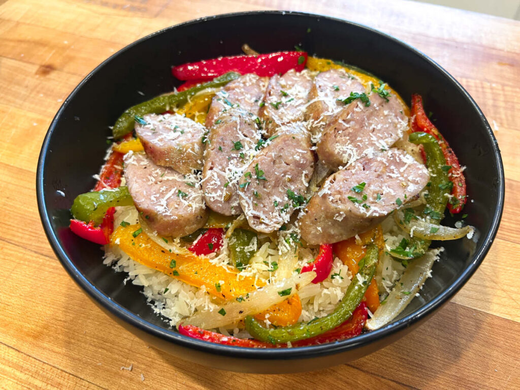 Sheet Pan Sausage & Peppers