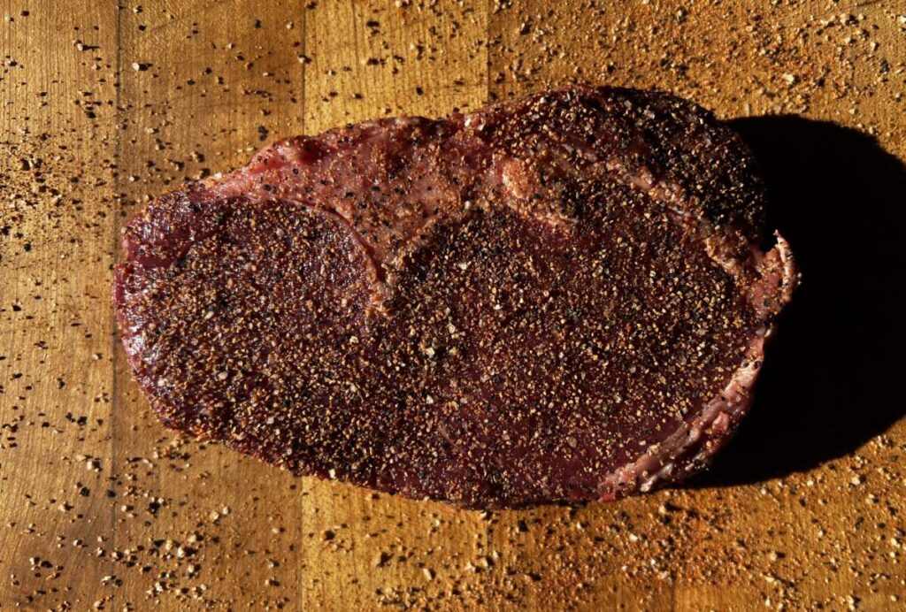 Seasoned Bison steak