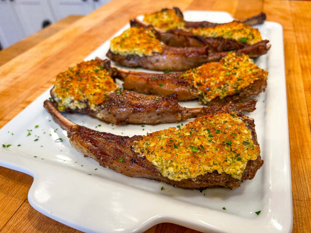Parmesan Crusted Lamb Chops