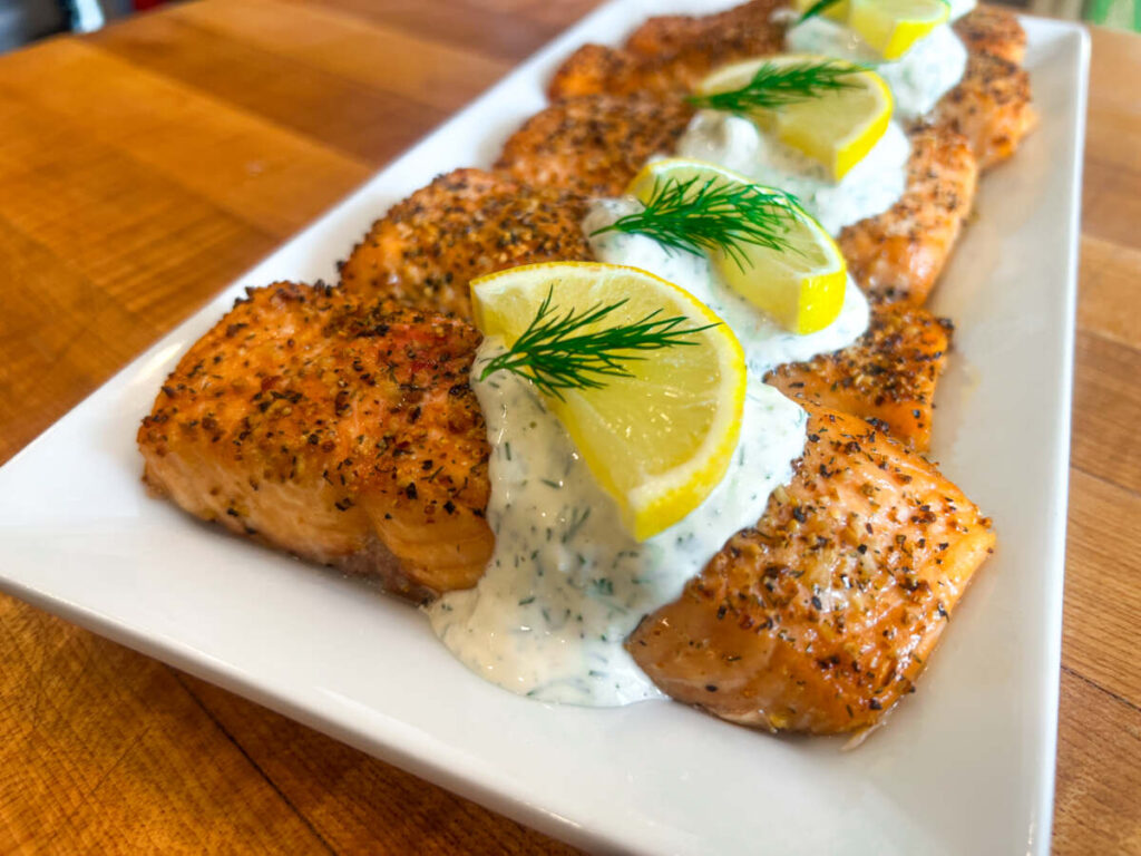 Salmon With Creamy Dill Sauce
